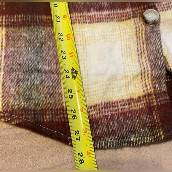 FANTASLOOK PLAID FLANNEL SHIRTS FOR WOMEN BUTTON DOWN SHACKET, Medium - Picture 7 of 7